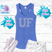 UF Rhinestone Tees and Hoodie