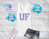 UF Rhinestone Tees and Hoodie