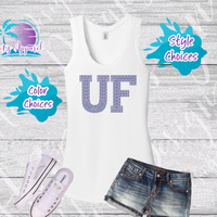 UF Rhinestone Tees and Hoodie