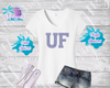 UF Rhinestone Tees and Hoodie