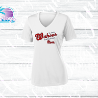 Wahoos Mom Dri-Fit V-Neck Shirt (3 Color Options)