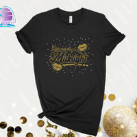 New Year Kiss Me Rhinestone Unisex Shirt