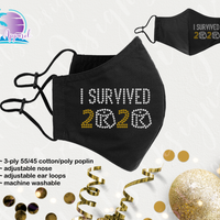 New Year Mask I Survived 2020