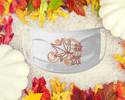 Thanksgiving Fall Leaves Rhinestone Mask