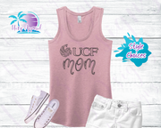 UCF Mom Pegasus Women's Cosmo Rhinestone Tank Top / Shirt - Pink