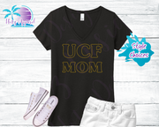 UCF Mom Women's Topaz Rhinestone Tank Top / Shirt - Black