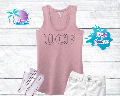 UCF Women's Cosmo Rhinestone Tank Top / Shirt - Pink