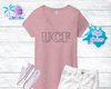 UCF Women's Cosmo Rhinestone Tank Top / Shirt - Pink